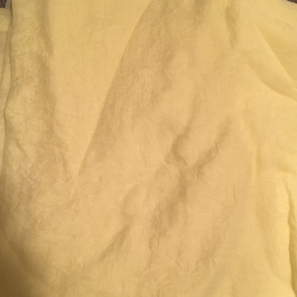 Bright yellow curtains